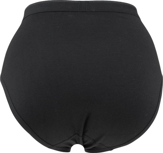 Zwarte slip van Ten Cate, achterkant zichtbaar. Hoge taille, elastische band.