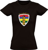 Terschelling schild Dames T-shirt | Friesland | Waddeneiland | Vuurtoren | Nederland | Zwart