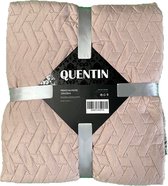 Quentin - Couvre-lit - 220x220cm - Vieux rose