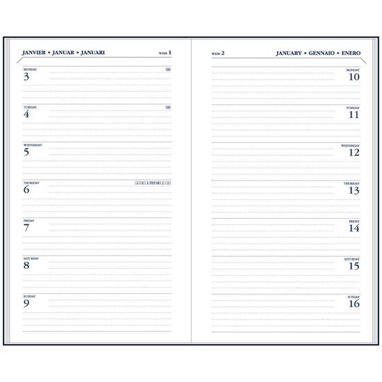 Ryam Zakagenda 2025 Memoplan 14 BORDO (15cm x 9cm) bol