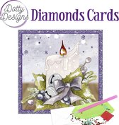 Set van 5 Dotty designs kerstkaarten diamond painting 15x15 (set 3 )