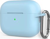 Mobigear Color Hoesje geschikt voor Apple AirPods Pro 2 Hoesje Flexibel Siliconen - Babyblauw
