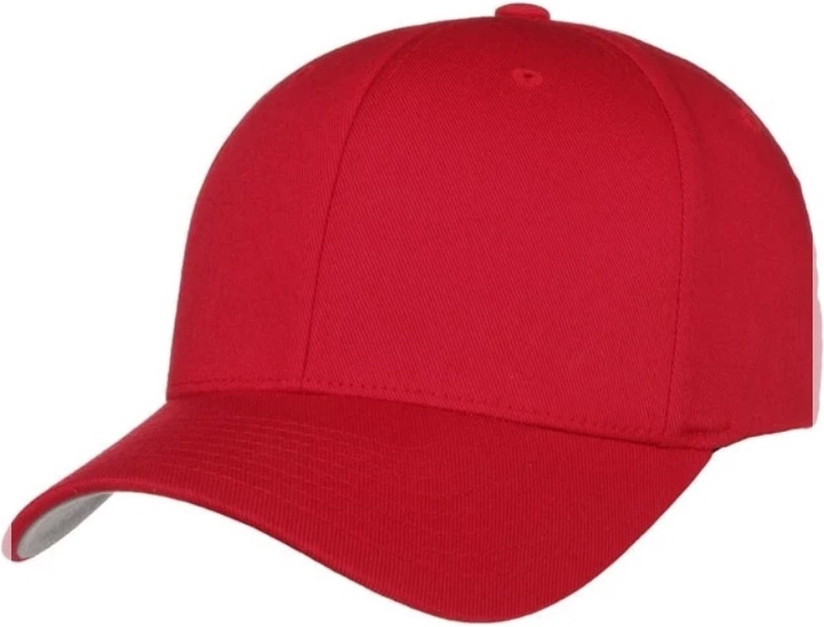 Rode pet - Rode cap - Baseball Cap - Sportcap - One size – Rood