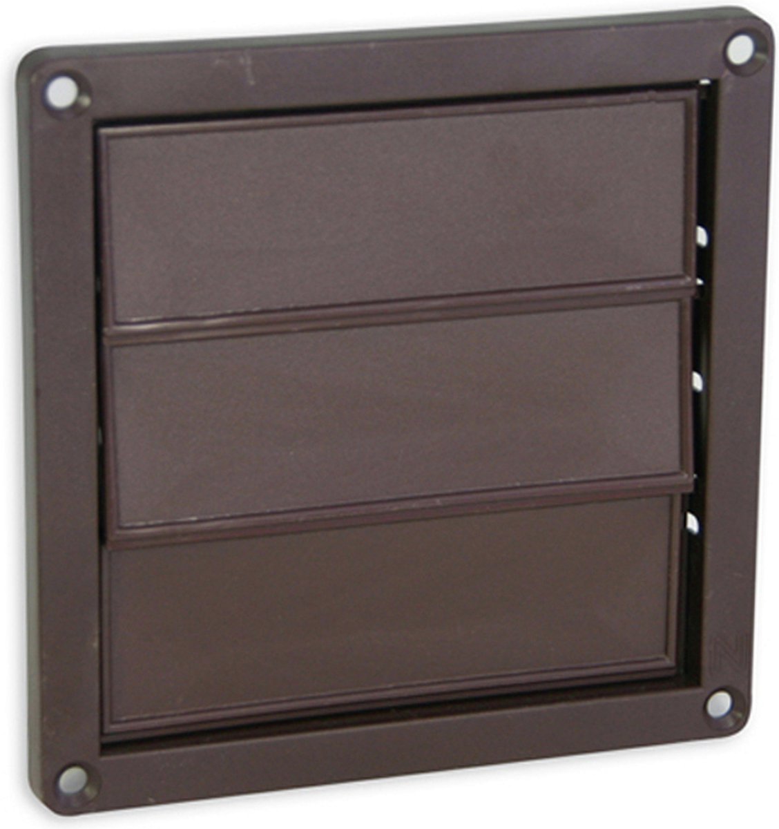 Nedco Ventilatierooster 3 lamellen 160 x 160 mm bruin, type 502302