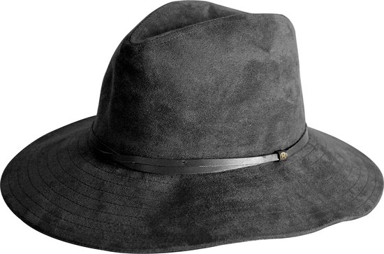 Riley Fedora Winter Hat Femme résistant aux UV House of Ord - Taille: M/L: 58cm Couleur: Zwart