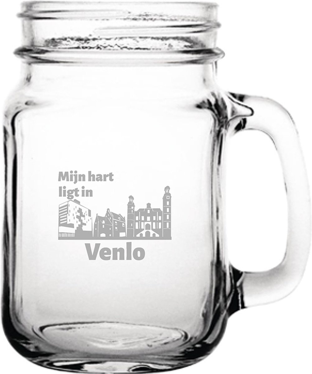 Gegraveerde Drinkglas 45cl met schroefdeksel Venlo