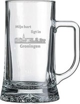 Gegraveerde bierpul 50cl Groningen