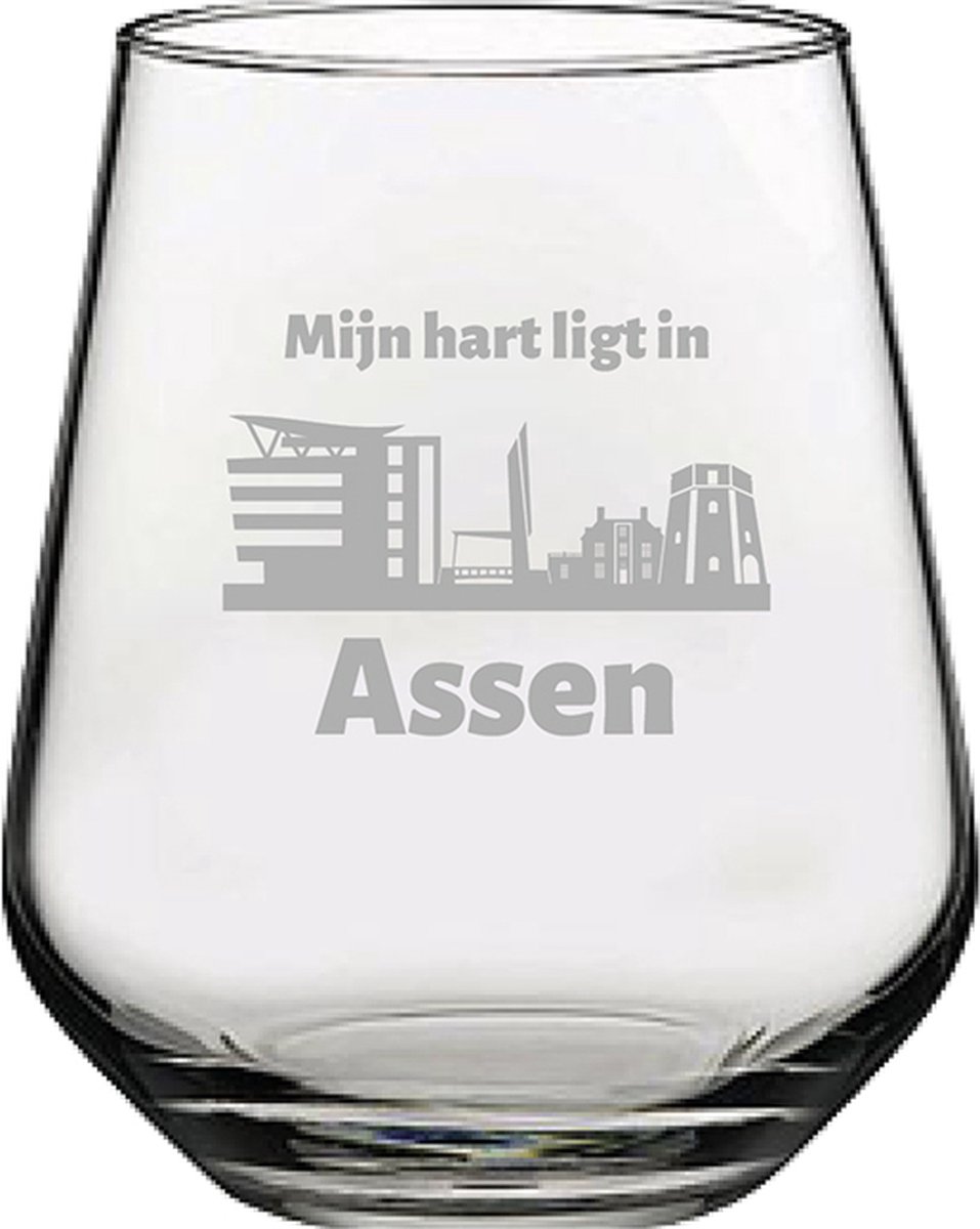 Gegraveerde Drinkglas 42,5cl Assen