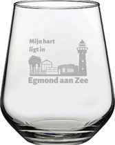 Gegraveerde Drinkglas 42,5cl Egmond aan Zee