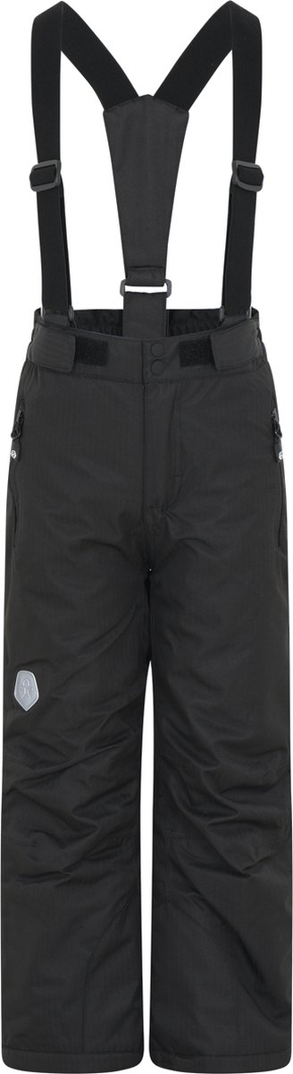 Color Kids - Ski-broek met bretels voor kinderen - Fleece voering - Zwart - maat 122cm