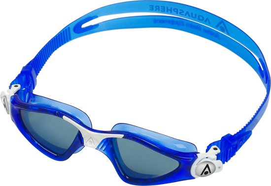 Aquasphere Kayenne Junior - Zwembril - Kinderen - Dark Lens - Blauw/Wit