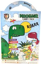 Dino- knutsel set - carry pack - grafix - teken kleur plak en doe set