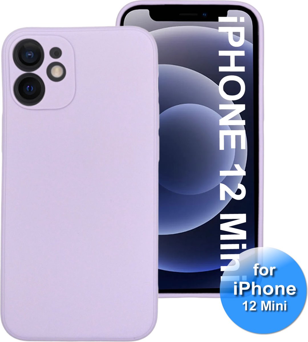 iPhone 12 Mini Hoesje - Siliconen - iPhone 12 Mini Telefoonhoesjes - Lila / Paars