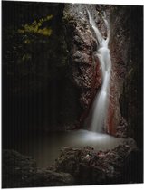 WallClassics - Vlag - Stromend Water naar Beneden - 75x100 cm Foto op Polyester Vlag