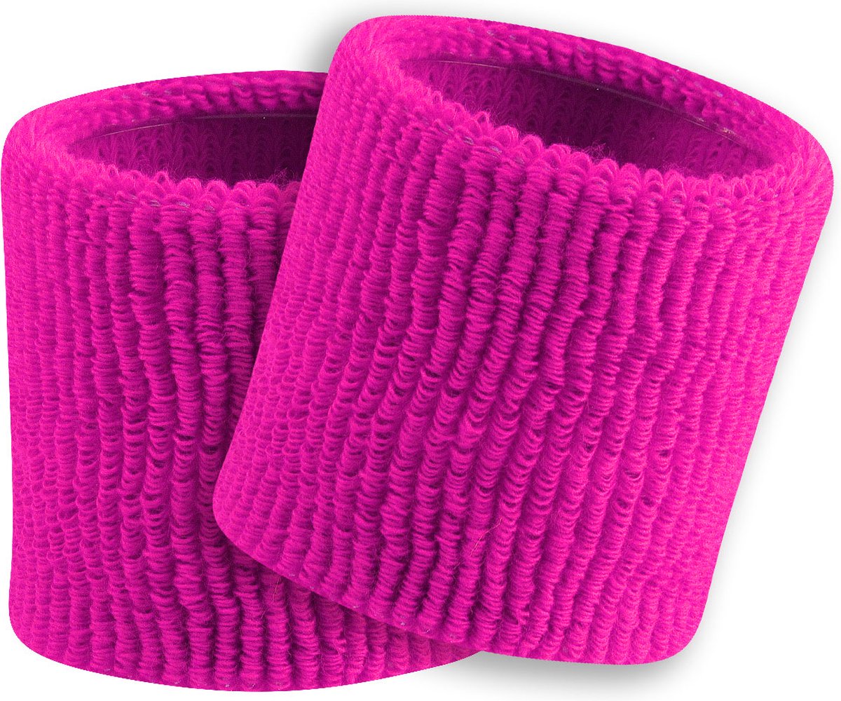 TCK - Polsbanden - Badstof - Diverse Sporten - Volwassenen - Terry - Standard Weight - 8 cm - Paar - Roze - One Size