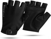 Rogelli Core Fietshandschoenen Zomer - Wielrenhandschoenen - Korte Vinger - Heren - Zwart - Maat XL