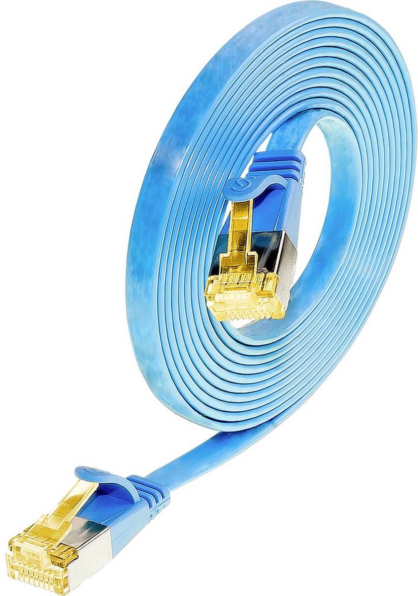 Wirewin 9120042360168 RJ45 Netwerkkabel, patchkabel CAT 6A U/FTP 0.50 m Blauw 1 stuk(s)