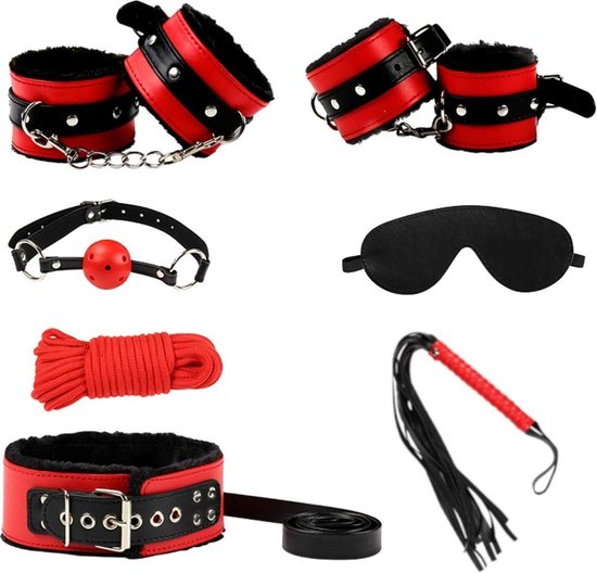 BDSM Bondage Set Extreme Sex Toys Voor Koppels Delig Rood Zwart Bol Com