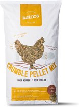 Katoos - Pellet Crumble mix pour poules pondeuses - mélange de grains cassés avec pellet pondeuse