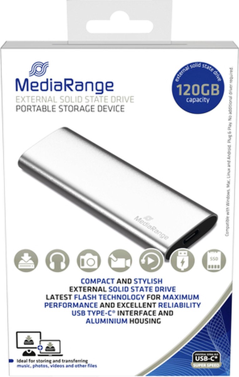 Harddisk 3.0 MediaRange externe SSD | 120GB