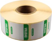 Label - Daglabel vr - papier - beschrijfbaar - 25x25mm - groen - rol à 1000 stuks