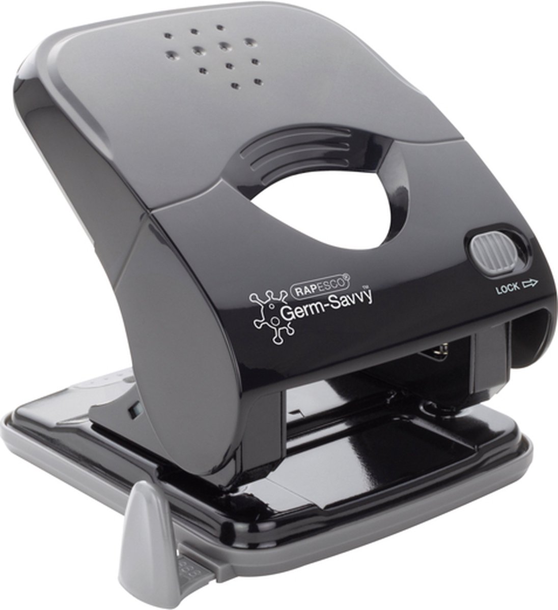 Perforator Rapesco X5-40ps antibacterieel 2-gaats zwart | 6 stuks