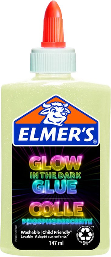 Colle liquide Elmer's in the Dark | Bien sûr | 147 ml | lavable et adapté  aux enfants... | bol.com