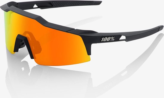 100% Norvik Lunettes - HiPER Mirror Lens - Soft Tact Crystal Black / Crimson Silver Clear