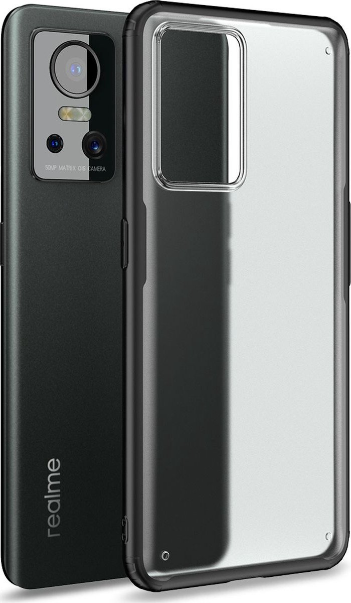 Mobigear Hoesje geschikt voor Realme GT Neo 3 Telefoonhoesje Hardcase | Mobigear Shockproof Backcover | Schokbestendig GT Neo 3 Telefoonhoesje | Anti Shock Proof - Zwart