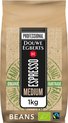 Koffie Douwe Egberts espresso bonen medium roast Organic en Fairtrade 1000gr
