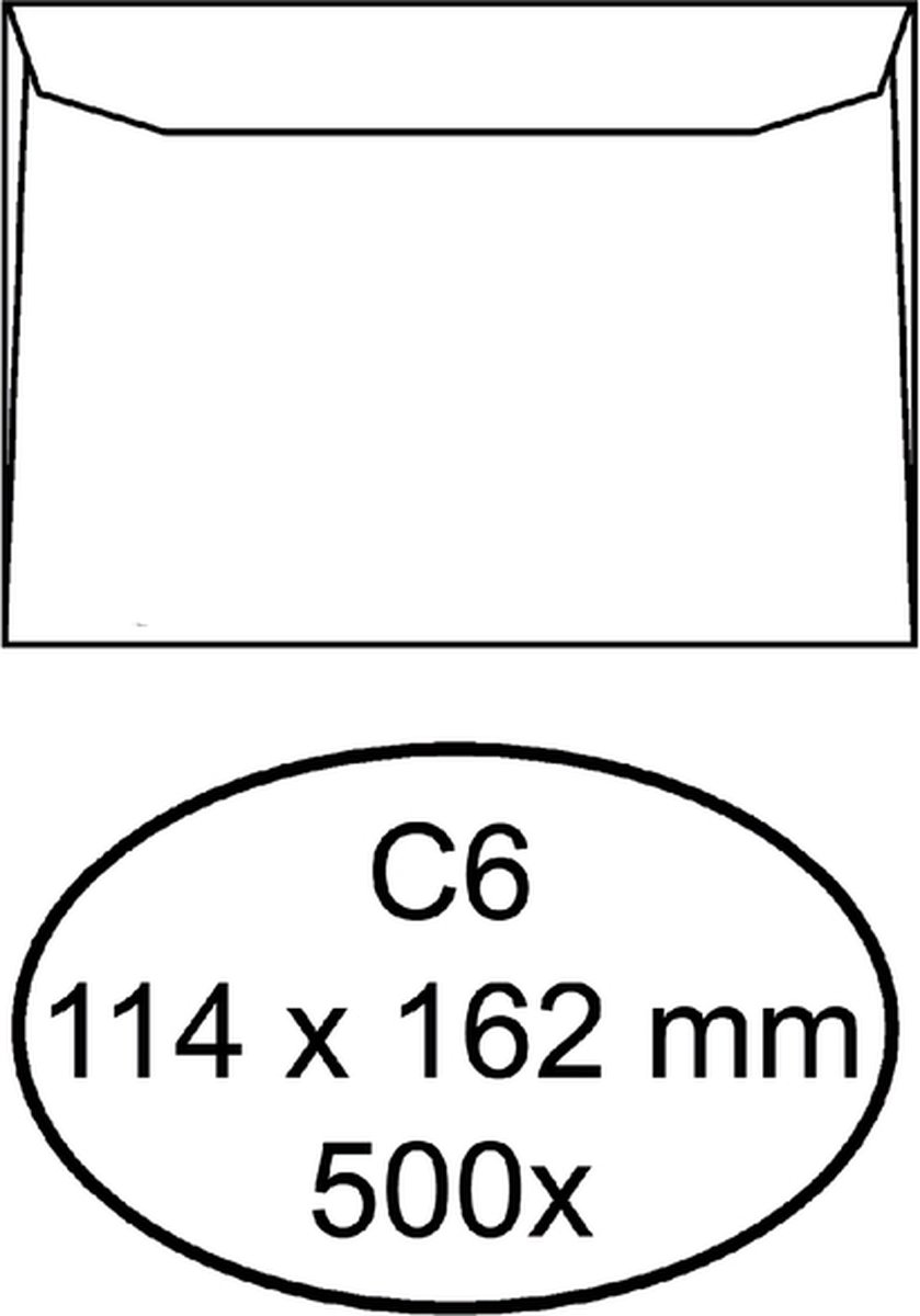 Envelop quantore bank c6 114x162 80gr wt