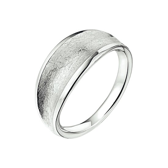The Jewelry Collection Ring Gescratcht - Zilver
