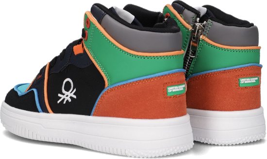 Benetton Rod Hoge sneakers - Meisjes - Blauw - Maat 34 | bol.com