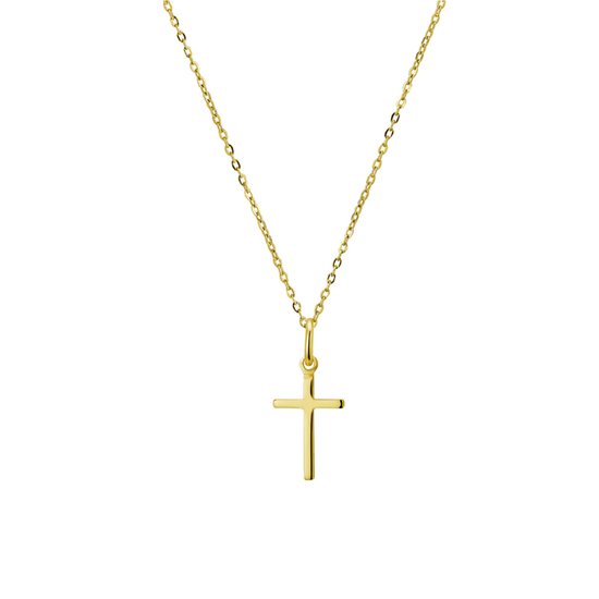 Geelgouden Collier kruis 1 4021196