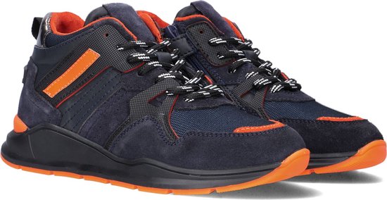 Hip H1262 Hoge sneakers - Jongens - Blauw - Maat 35