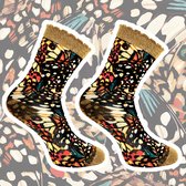 Sock My Papillon - Grappige sokken dames -  Maat 39-42- Moederdag cadeautje - Funny Socks - Vrolijke sokken - Leuke sokken - Fashion statement - Gekke sokken - Grappige cadeaus - Socks First.