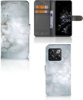 Housse en Cuir Etui de Protection pour OnePlus 10T Portefeuille Peinture Gris