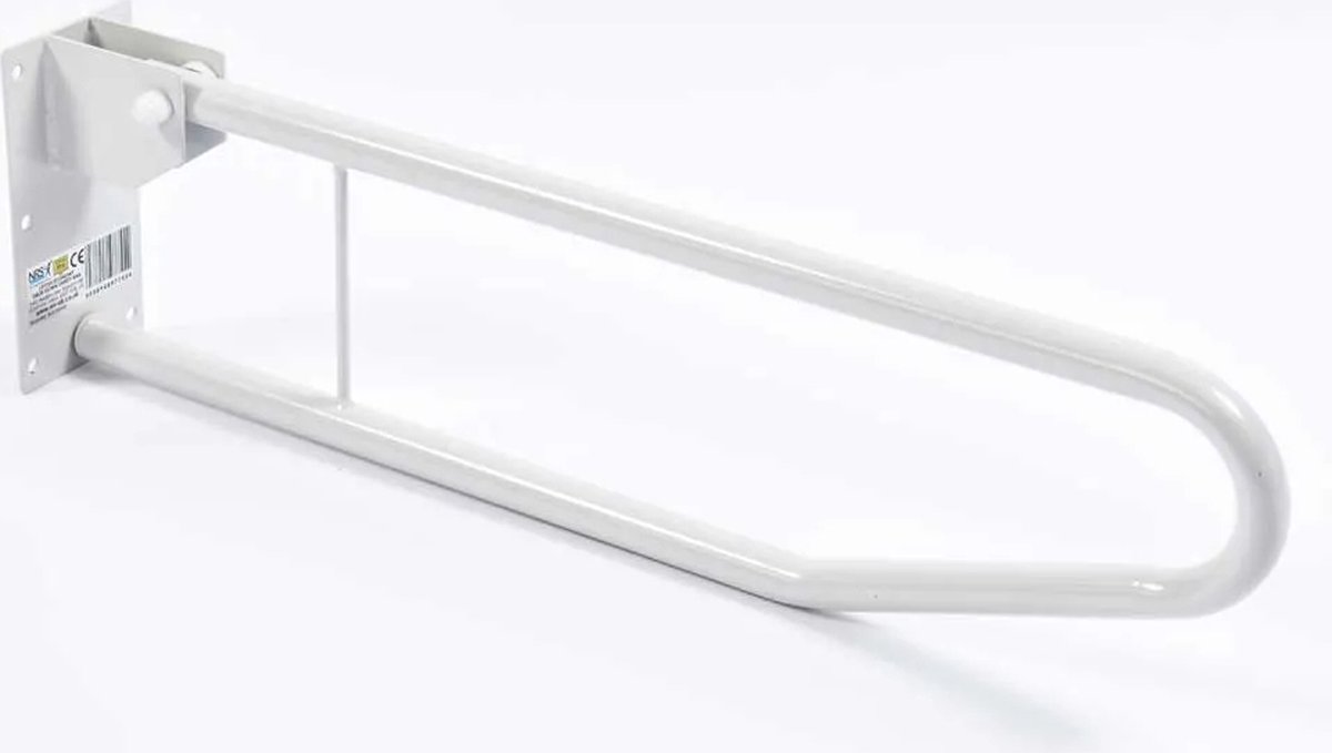 Toiletbeugel opklapbaar - Toiletsteun wandbeugel - 70 cm - Wit