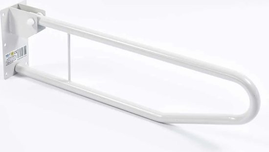 Toiletbeugel opklapbaar - Toiletsteun wandbeugel wit (70 cm)