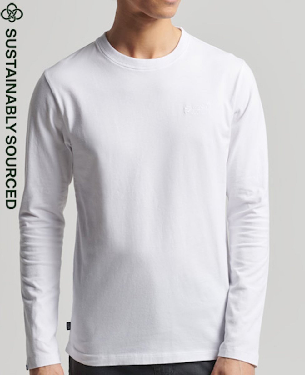 Superdry Heren Geborduurde Vintage Logo top van biologisch katoen 01c – Optic