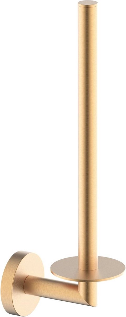 Saqu Nemo Reserverolhouder - 7x9,8x27,7 cm - Goud - WC Rolhouder - Toiletrolhouder - WC Papier Houder