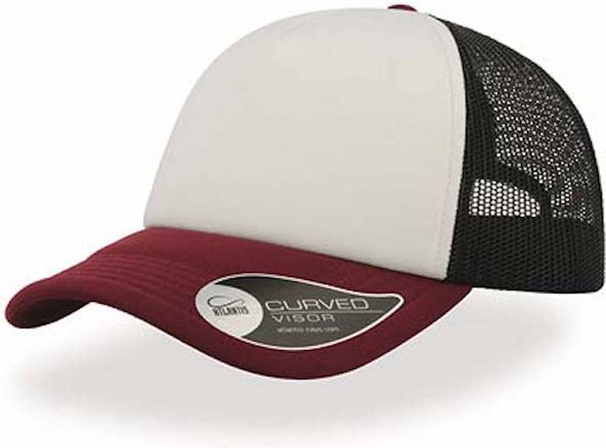 Atlantis 'Rapper Cap' Wit/Zwart/Rood
