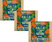 FAITH IN NATURE - Soap Orange - 3 Pak