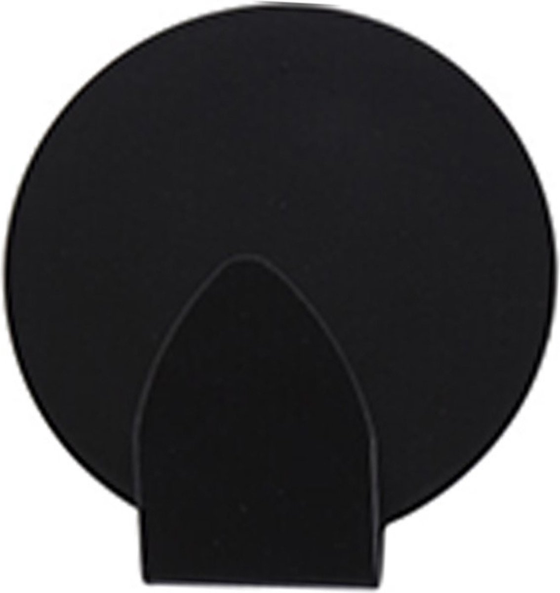 Excellent houseware - Zelfklevende ophang haakjes - zwart - 2x stuks - rvs - handdoeken - theedoeken