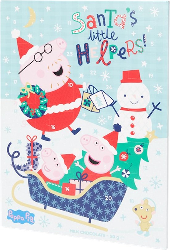 Peppa Pig Calendrier de l'Avent de Peppa, 45 cm par 91 cm (ouvert), 24