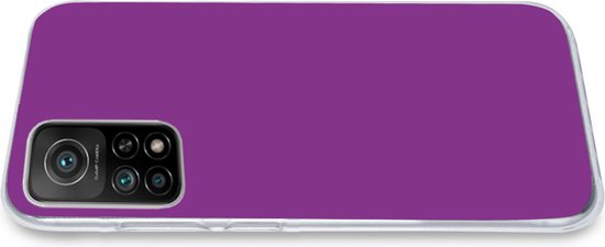Xiaomi Mi 10T 5G - Violet - Couleurs - Design - Motif - Coque de téléphone en Siliconen