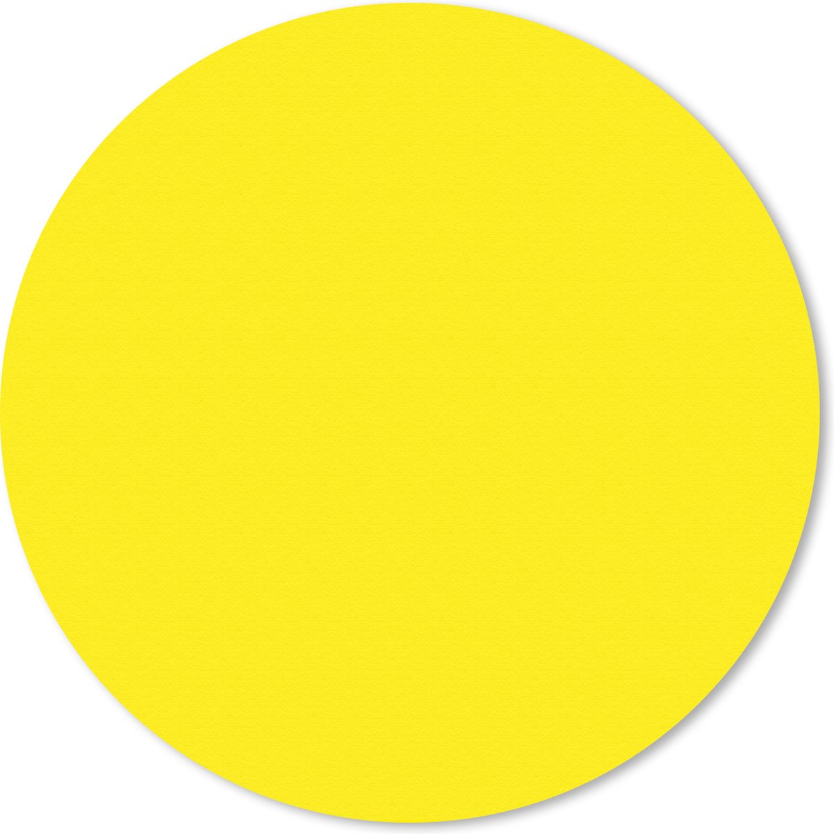 Muismat rond 40x40 cm - Mousepad Geel - Citroen - Neon - Kleuren - Ronde muismatten