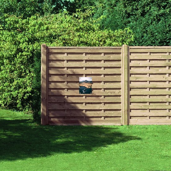 WallClassics - Poster de Jardin - Côte d'une Île - 30x40 cm Photo sur Poster de Jardin (décoration murale pour l'extérieur et l'intérieur)