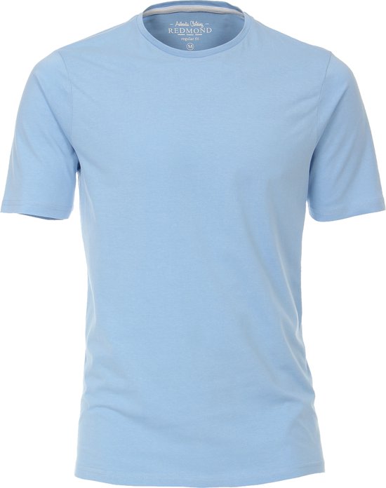 T-shirt coupe classique Redmond - col rond manches courtes - bleu - Taille : 6XL