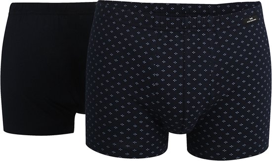 Gotzburg heren boxer normale (2-pack) - donkerblauw mini dessin - Maat: